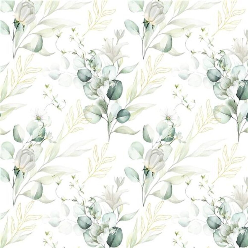 Removable Floral Wallpaper Peel & Stick White Botanical